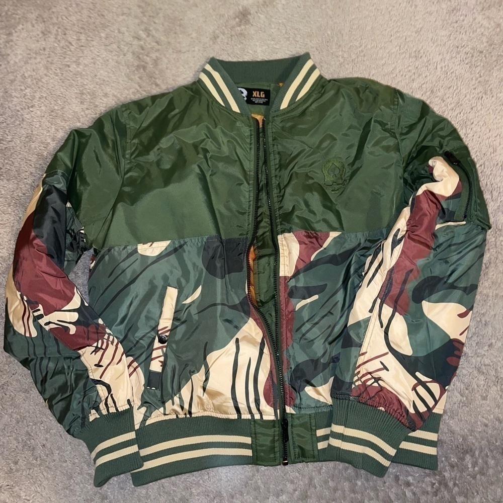 New zero foxtrot gear bomber jacket without tags Large L pit to put 25 t-b 28 - Picture 12 of 12